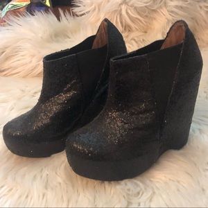 Preowned Senso Diffusion sparkly ankle booties 6